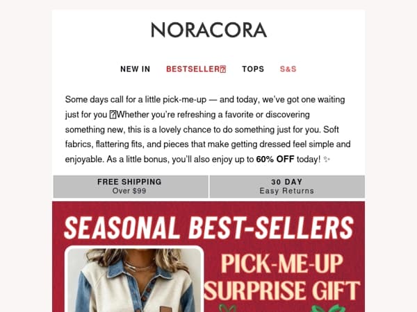 💫 Today's Pick-Me-Up Is Waiting — Save Up to 60% Off! ✨