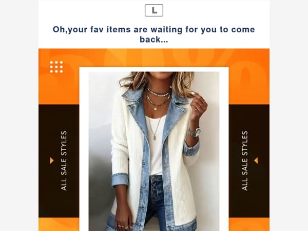 Oh,your fav items are waiting for you to come back...