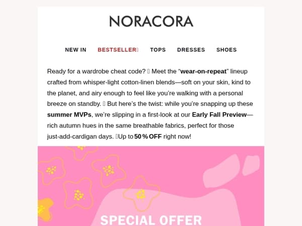 😍 Style Hack Unlocked: Wear-On-Repeat Picks Up to 50% OFF!🌟