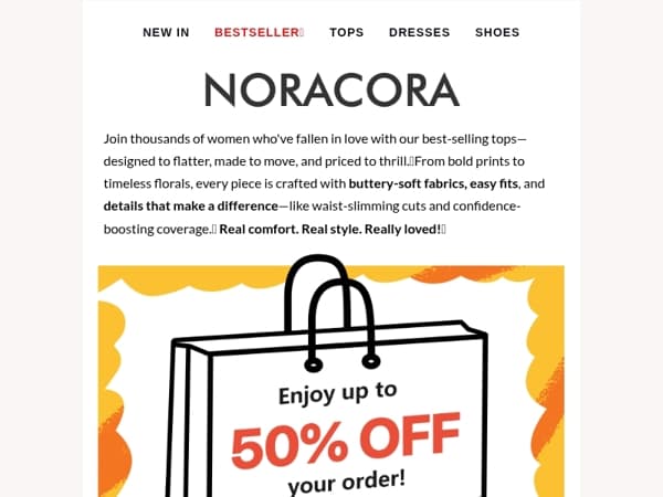 ✨ Find Your Perfect Fit – Stylish Tops Up to 50% OFF! 💕