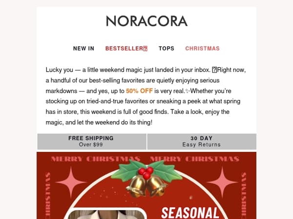 🎁 Lucky You! Weekend Magic – Surprise Deals Inside! Up to 50% OFF! 🎉