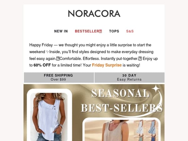 🎉Friday Surprise Just Dropped — Save Up to 60% OFF💫