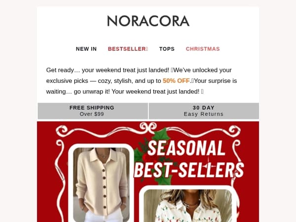 You've Been Picked for a Huge Weekend Surprise 💌Up To 50% Off!✨