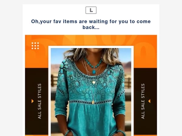 Oh,your fav items are waiting for you to come back...