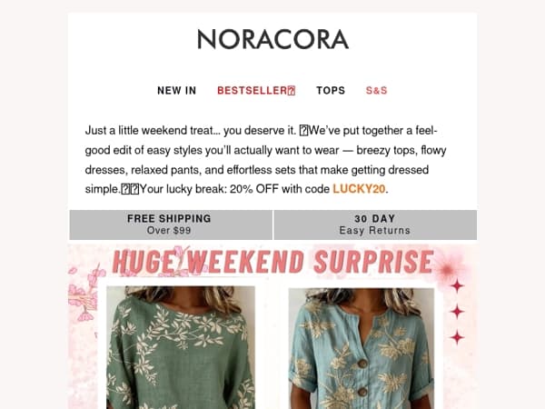 😉 A Little Treat for Your Weekend — Up to 60% OFF🎉