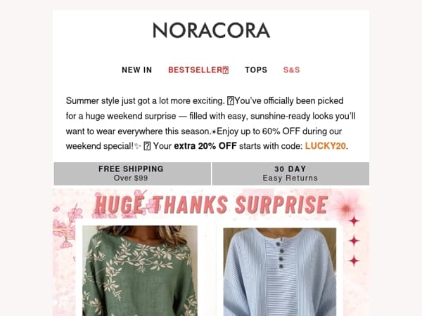 💌You've Been Picked for a Huge Weekend Surprise — Up To 60% Off!✨