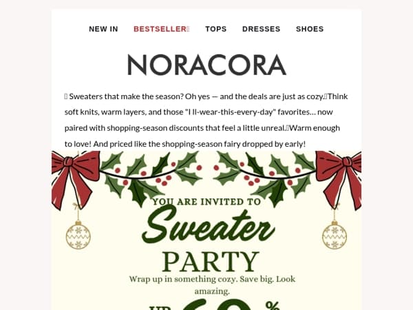 🧶 Sweaters That Make the Season — Big Deals Inside🌟