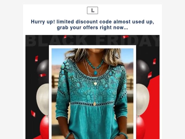 Hurry up! limited discount code almost used up, grab your offers right now...
