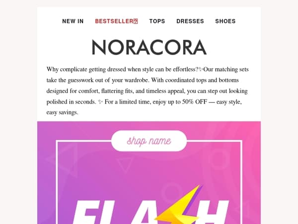 Two Pieces, One Easy Look — Save Up To 50% OFF!✨