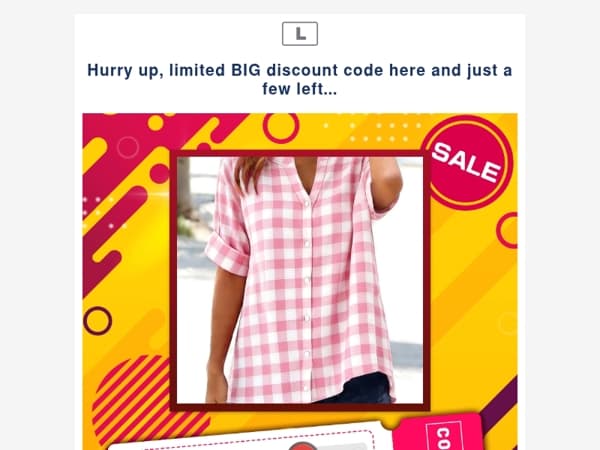 Hurry up, limited BIG discount code here and just a few left...