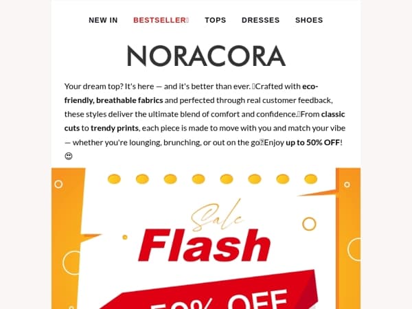 💖 Stylish, Comfy, and Totally You – Snag Your Dream Tops with Up to 50% OFF! ✨😍