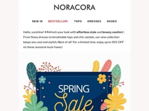 🌞Brighten Up! Spring-Summer Must-Haves Have Arrived – Enjoy Up to 50% OFF!✨🌸