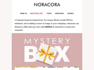 💃Ready for Weekend Adventures?🎉 Our Mystery Box is filled with exclusive surprises just for you! 