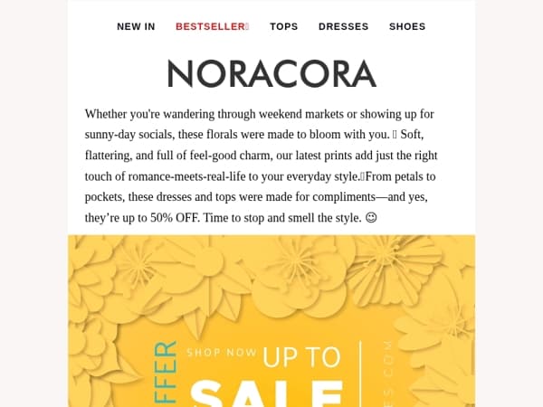 🌷From Garden Strolls to Get-Togethers – Flattering Florals Await!✨