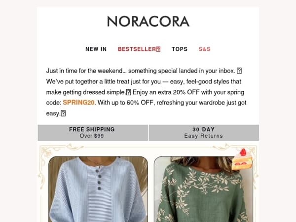 🎉A Weekend Treat Just for You — Up to 60% OFF Inside✨