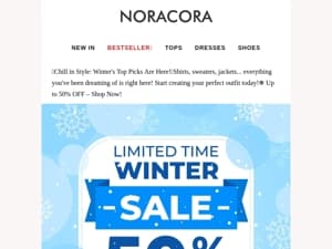 🌟Winter Favorites: Discover the Bestsellers Everyone's Talking About! 😘 Up to 50% OFF!