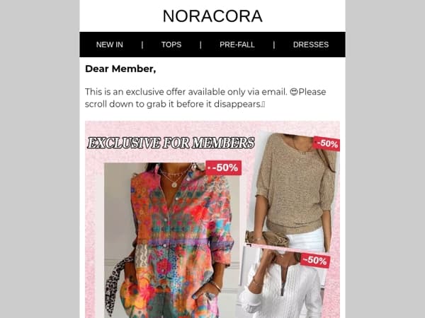 😘Dear honorable VIP members: 💝Special offers exclusively for you!!