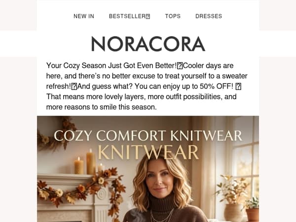 🔥 Cozy Sweaters, Sweeter Prices — Save Up to 50%!