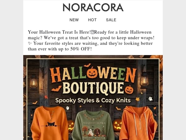 🔥 Halloween Favorites — Now Up to 50% OFF!