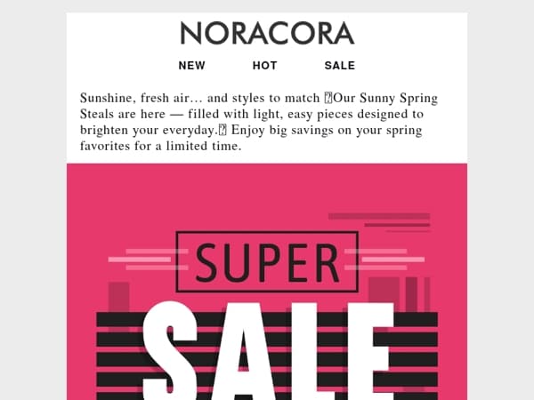 🌷 Sunny Spring Steals — Fresh Looks, Big Savings!