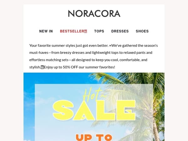 💫 Breezy, Stylish & On Sale — Summer Favorites Up to 50% OFF