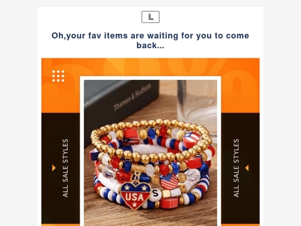 Oh,your fav items are waiting for you to come back...