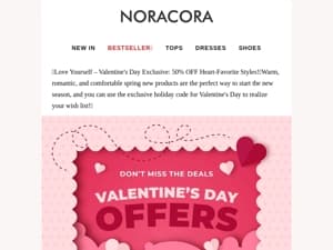 Spread the Love this Valentine's Day: Special Offers Just for You! 💖Up to 60% off!🥰