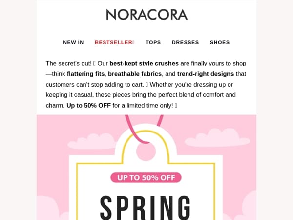 🌟Style Crush Alert – Discover the Looks Everyone's Secretly Loving!🥰 Up to 50% OFF for a Limited Time!