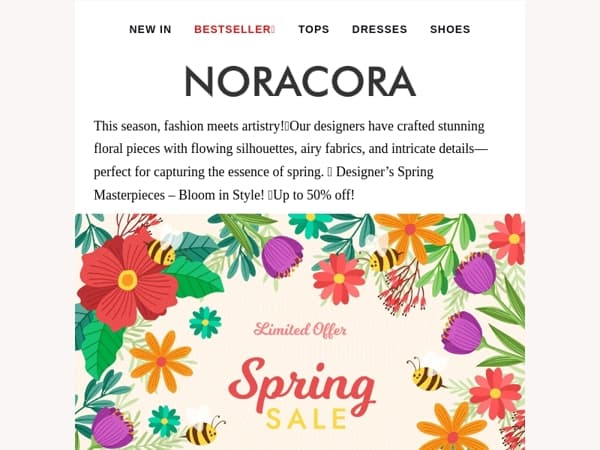 💐Say Yes to Florals – Light, Breezy & Beautiful Styles Await!🌞Up to 50% OFF!