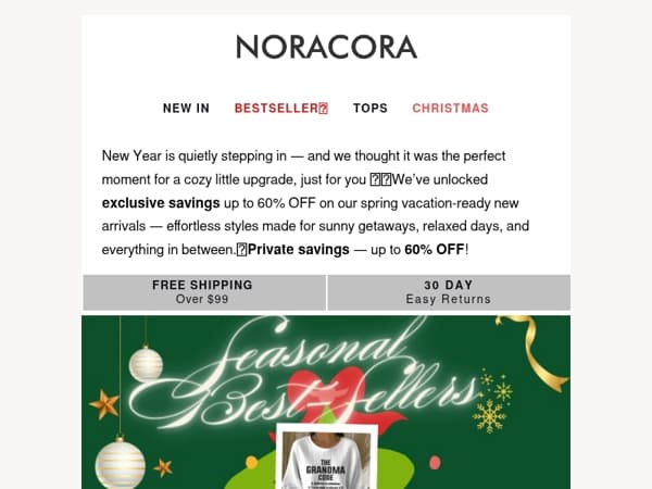 A Cozy Little Upgrade for Your Season ✨Enjoy up to 60% off!