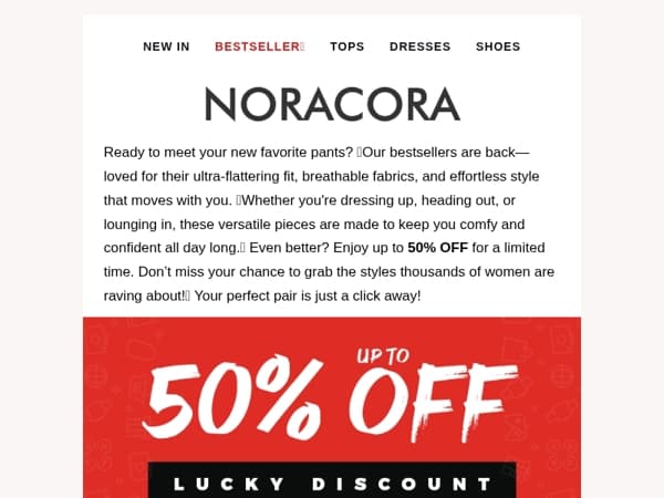 👖 Perfect Fit, Major Perks – Bestselling Pants Up to 50% OFF! 💥