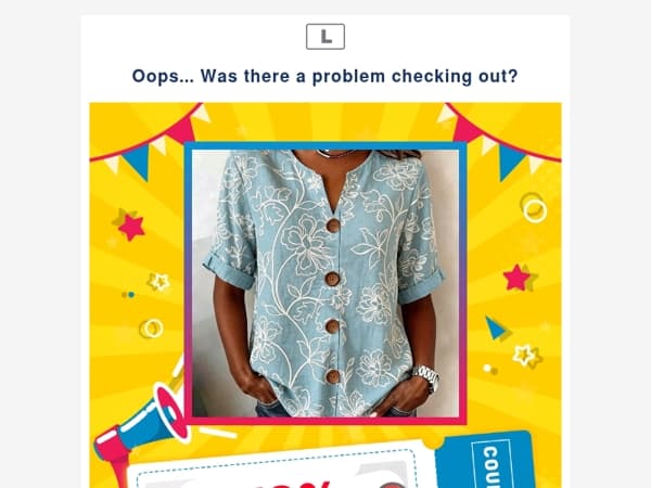 Oops... Was there a problem checking out?