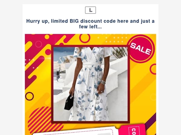 Hurry up, limited BIG discount code here and just a few left...