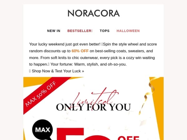 👑 Lucky You! Exclusive Weekend Flash Sale – Random Discounts Up to 60% OFF! 💎