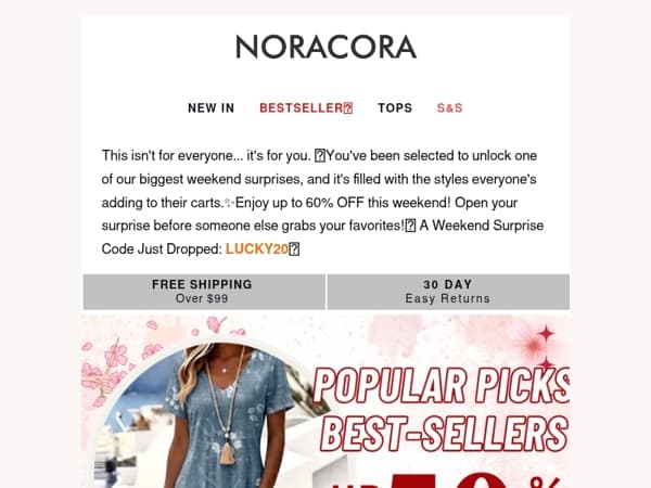 💌You've Been Picked for a Huge Weekend Surprise — Up To 60% Off!💫