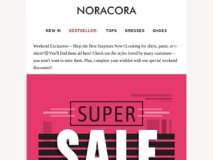 🥳Surprise Your Weekend – Exclusive Deals Inside!💥Enjoy 50% OFF on your favorites!