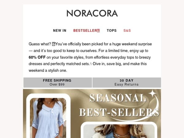 💌You've Been Picked for a Huge Weekend Surprise — Up To 60% Off!💫