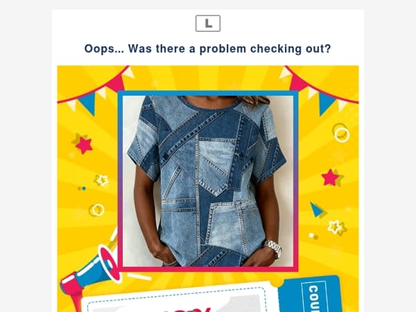 Oops... Was there a problem checking out?