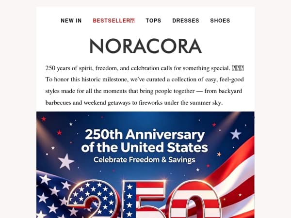 🎆 250 Years Strong — A Celebration Worth Dressing For