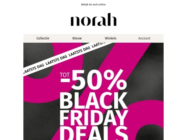 🚨 Laatste dag Black Friday Deals!