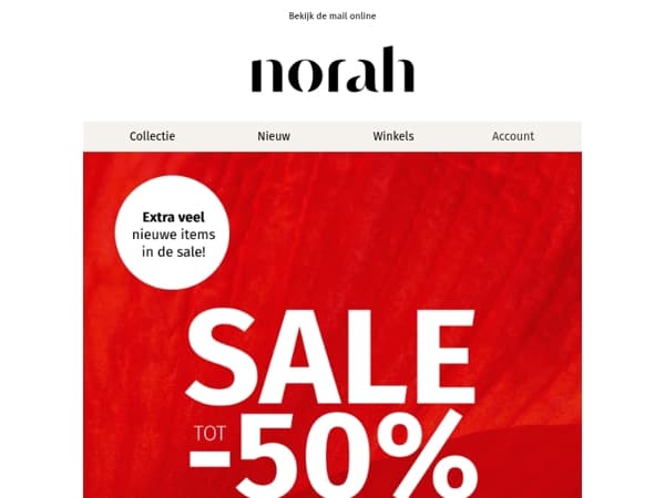 Extra veel nieuwe items in de Sale!