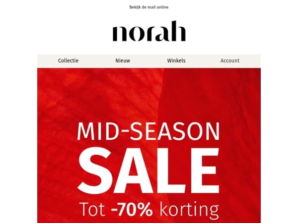 Mid-Season Sale: tot wel 70% korting 🔥