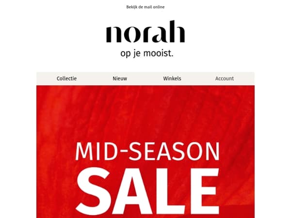 💥 Mid-Season Sale: kortingen tot -50%