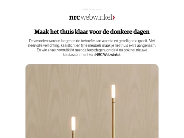 De dagen worden korter, maak het jezelf comfortabel