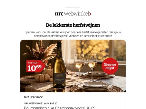 Profiteer als eerst: nieuwe oogst Chardonnay