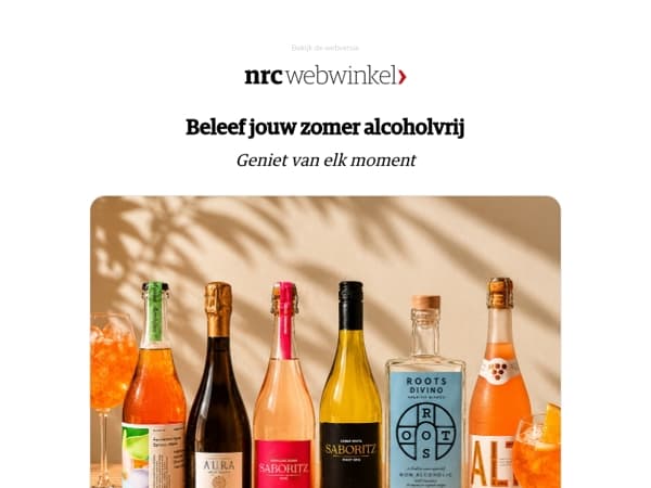 Verfrissend genieten, zonder alcohol