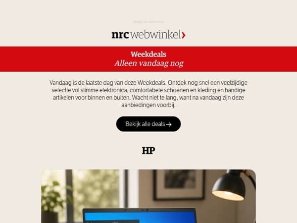 De laatste dag van deze Weekdeals