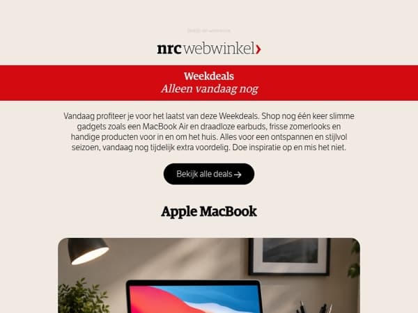 De laatste dag van deze Weekdeals