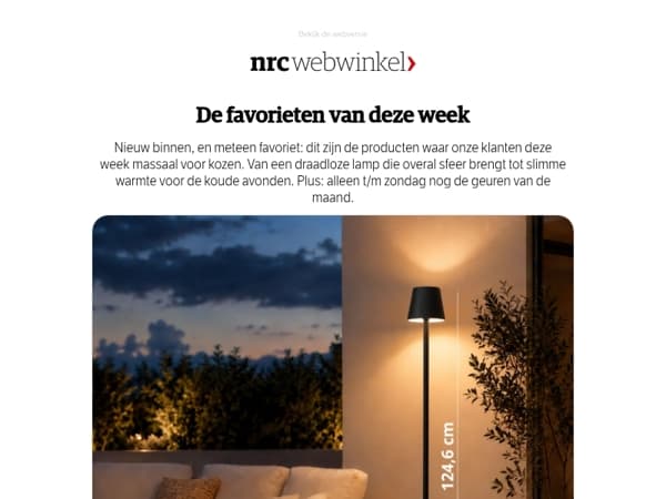Nieuw én meteen een hit: de draadloze vloerlamp Lume
