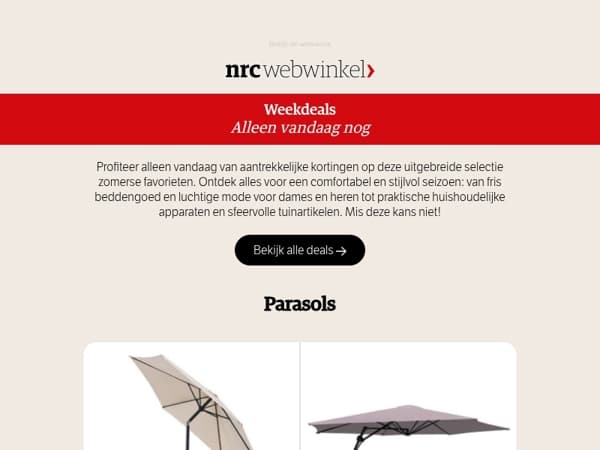 De laatste dag van deze Weekdeals